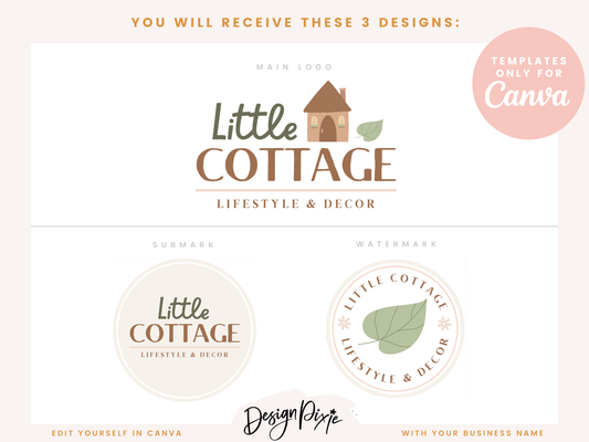 Cottagecore Logo Design Template