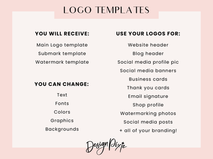 Coquette Aesthetic Logo Design