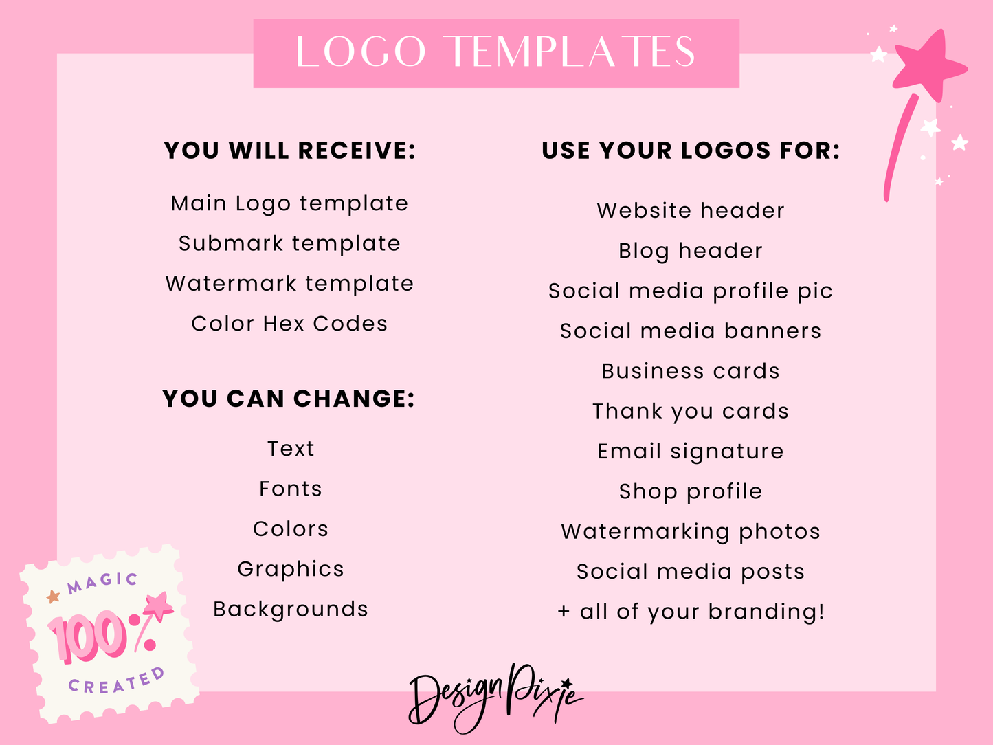 Pink Cleaner Logo Design Template