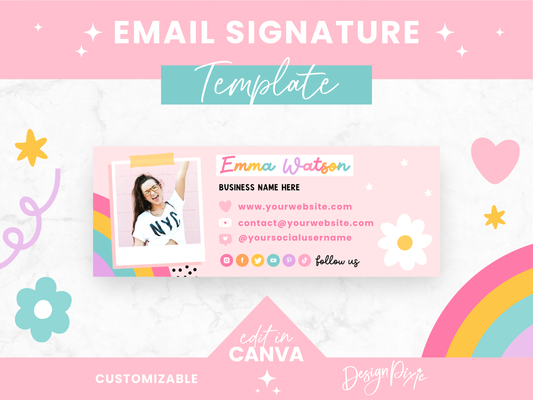 Rainbow Email Signature Template