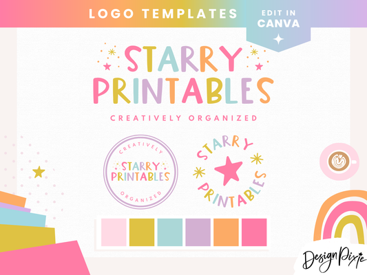 Starry Printables Logo Template